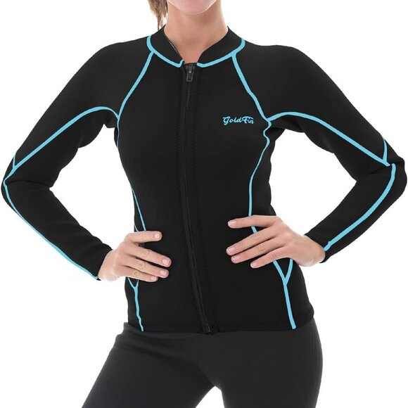 GoldFin Women Wetsuit for Aerobics, Diving. Surfing, Boating in cold water. - Picture 1 of 9